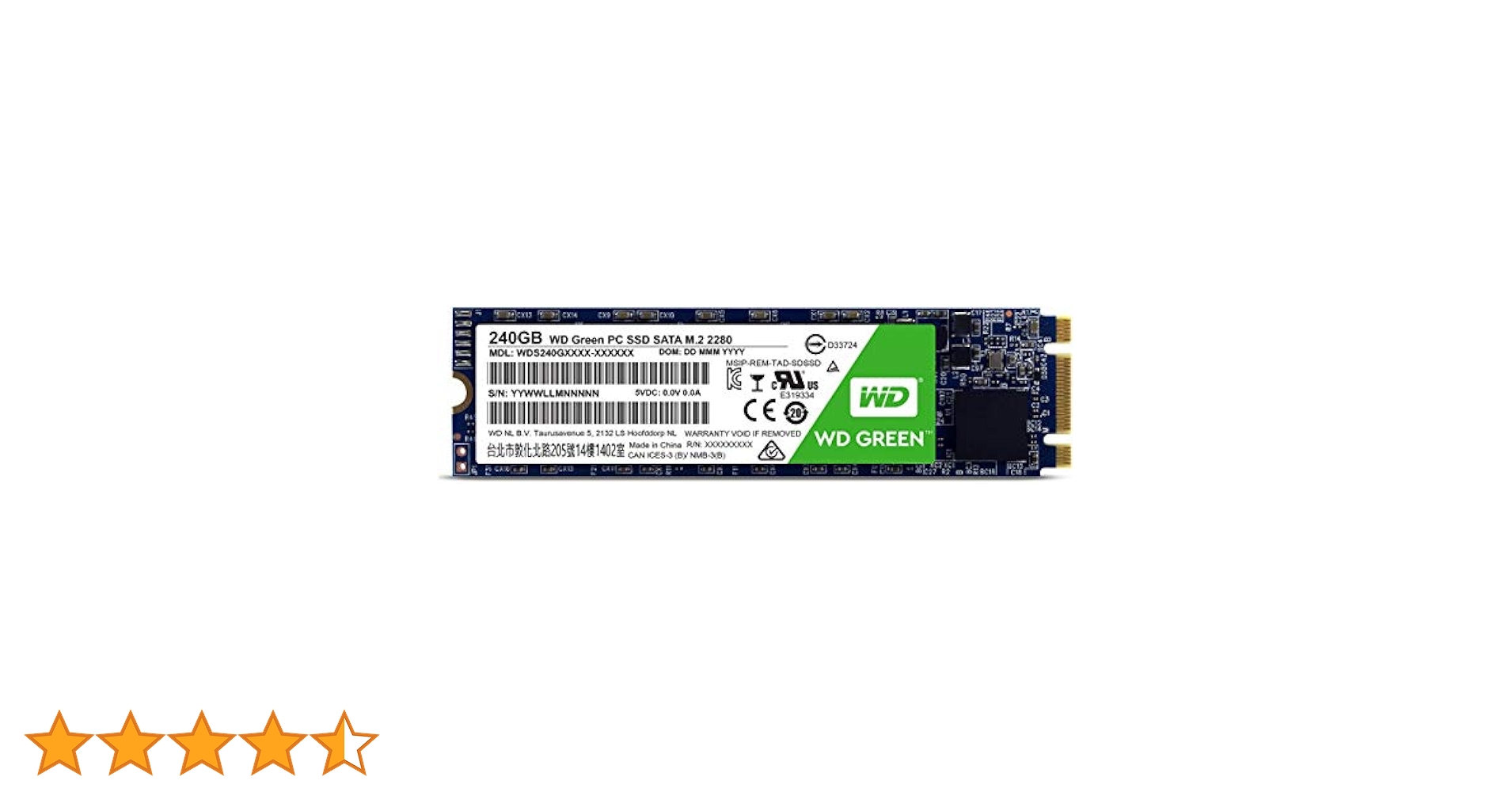 内蔵型SSD WD BLUE 1TB SSD WDS100T2B0A WDS100T2B0A | WesternDigital WD Blue SATA6接続 2.5型SSD 1TB